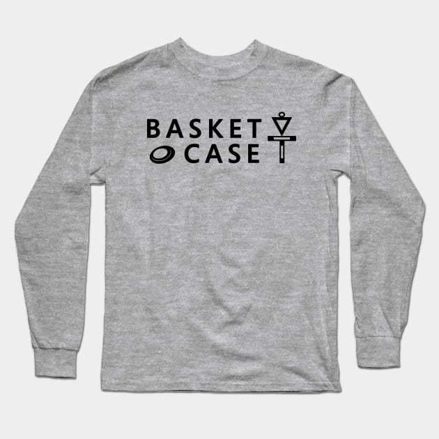 Basket Case Disc Golf Minimalist Disc Golf Original Long Sleeve T-Shirt by TeeCreations